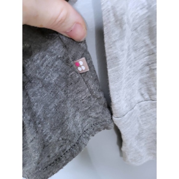 Sweaty Betty pavana Running two tone Gray Layered top Sz large - Picture 4 of 5
